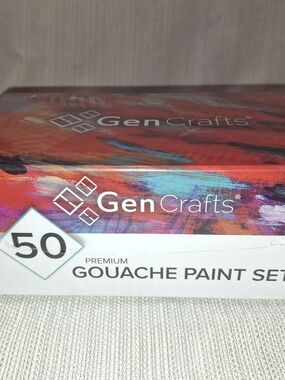 Craft GenCrafts Gouache Paint Set - Red, Blue, Purple, Orange